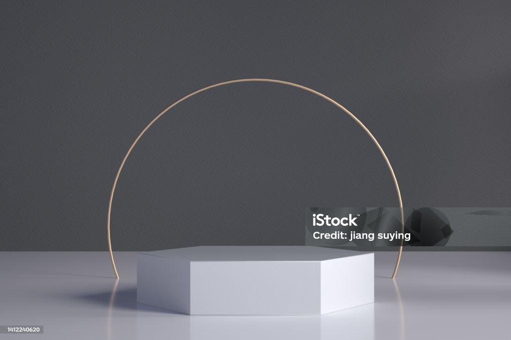 Display Platform Object Threedimensional Virtual Product Display Platform Stock Photo ...