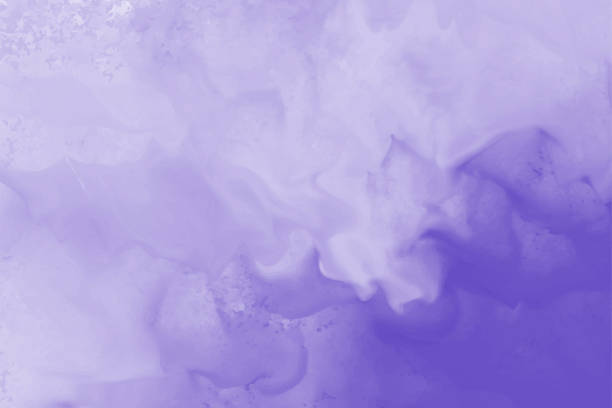 istock Abstract purple watercolor paint brush background 1412244027