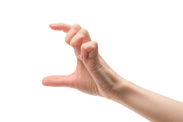 istock Woman hand isolated on a white background. 1412244750