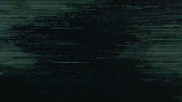 istock Glitch noise static television VFX pack. Visual video effects stripes background, CRT tv screen no signal glitch effect 1412245501