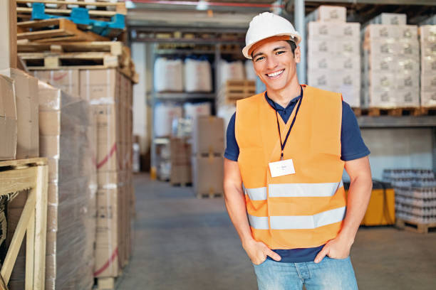 istock Portrait of man working in a warehouse 1412256110
