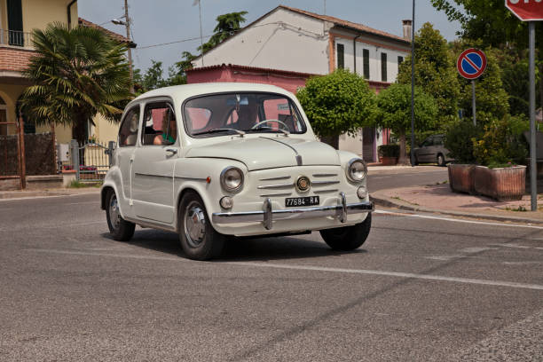 Vintage Fiat 750 - 600D (1964) in classic car and motorcycle meeting, on May 22, 2022 in Piangipane, Ravenna, Italy Vintage Fiat 750 - 600D (1964) in classic car and motorcycle meeting, on May 22, 2022 in Piangipane, Ravenna, Italy little fiat car stock pictures, royalty-free photos & images