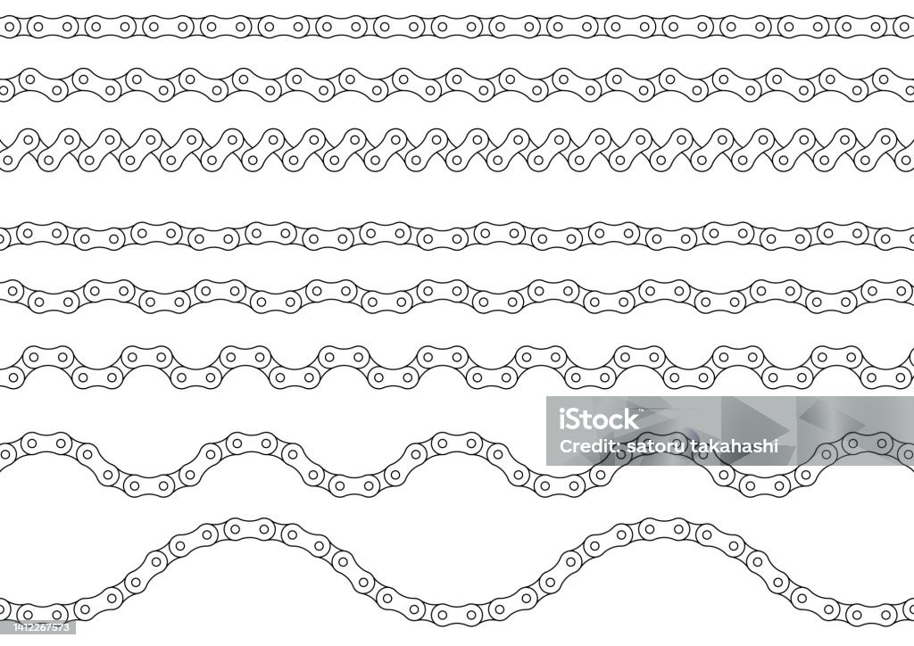 Rollo Chain Vector Roller Chain Illustration Material Collection Stock Illustration ...