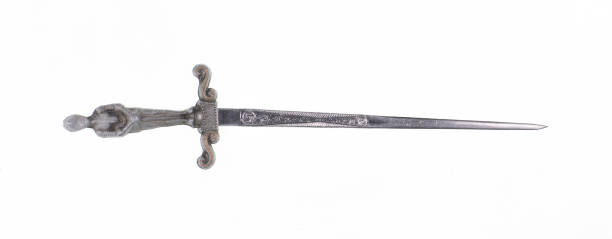 istock ancient ceremonial sword isolated on white background 1412268256