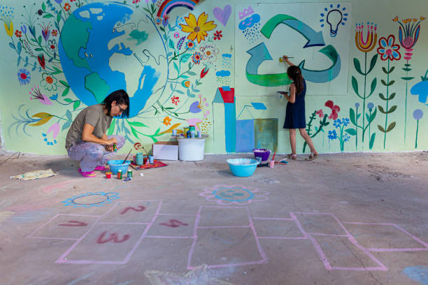 istock Large mural of ecology 1412269638