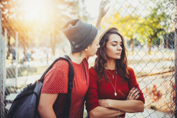istock Unhappy couple in the park 1412270708