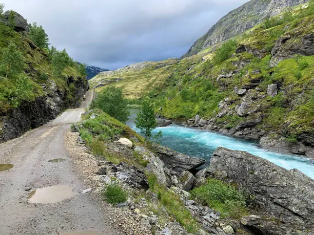 Photo of Rallarvegen biking road in Norway by summer 22