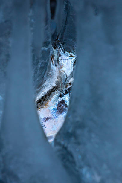 istock Ice pillars in a tiny cave in Vernon, Connecticut. 1412271579