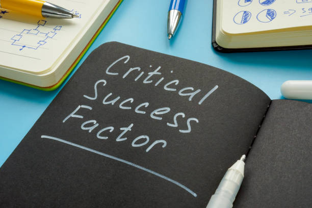 istock Critical success factor memo in the notepad and pen. 1412273047