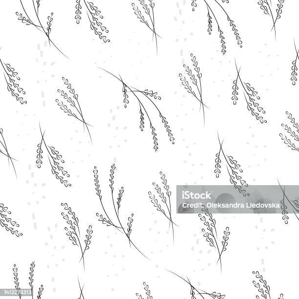 Delicate Line Pattern Delicate Floral Pattern With Thin Lines High Quality Vector Image Stock ...