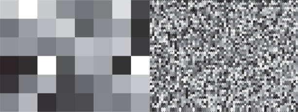 White noise texture set. Static interference grunge vector background. TV screen no signal. Pixel Style. White noise texture set. Static interference grunge vector background. TV screen no signal. Pixel Style. outage stock illustrations