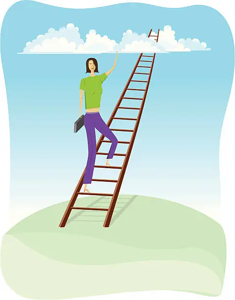 Vector illustration of Successful Businesswomen (Vector)