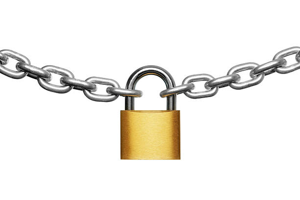 Padlock And Chain Stock Photo - Download Image Now - Chain - Object, Padlock,  Lock - iStock