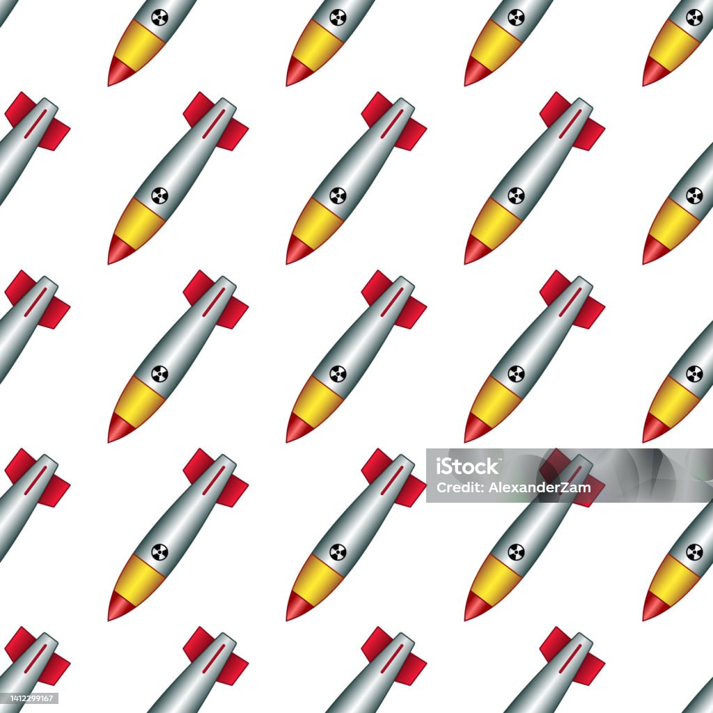 Nuke Pattern Nuclear Bomb Pattern Stock Illustration - Download Image Now ...
