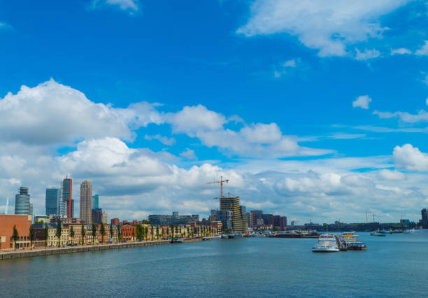 istock Port Shore of Rotterdam Netherlands 1412301875