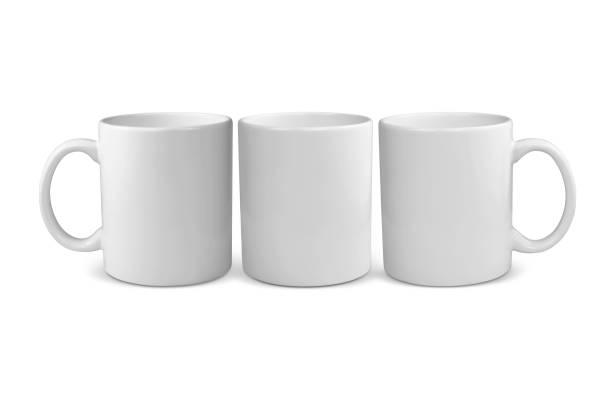 istock Full wrap 11 oz coffee cup mockup with clipping path 1412302026