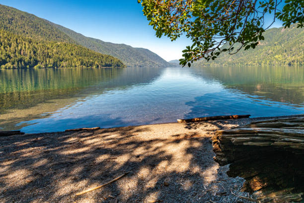 istock Crescent Lake in Olympic National Park 1412306492