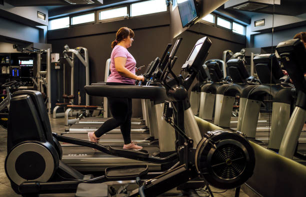 istock Cardio workout in a gym 1412306720