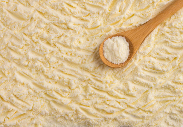 istock Powdered or dehydrated milk in the spoon 1412316343