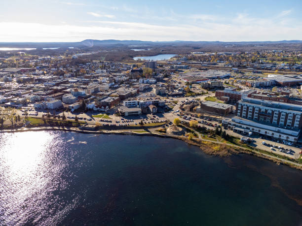istock Aerial panoramic view of Rouyn-Noranda. Abitibi-Temiscamingue, Quebec, Canada. 1412316400