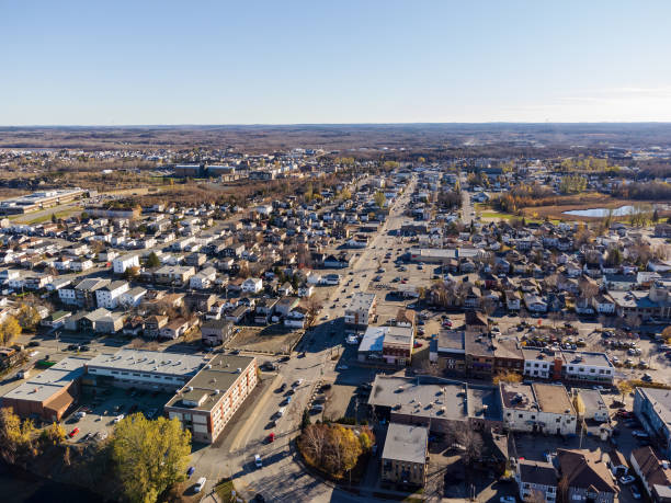 istock Aerial panoramic view of Rouyn-Noranda. Abitibi-Temiscamingue, Quebec, Canada. 1412316406