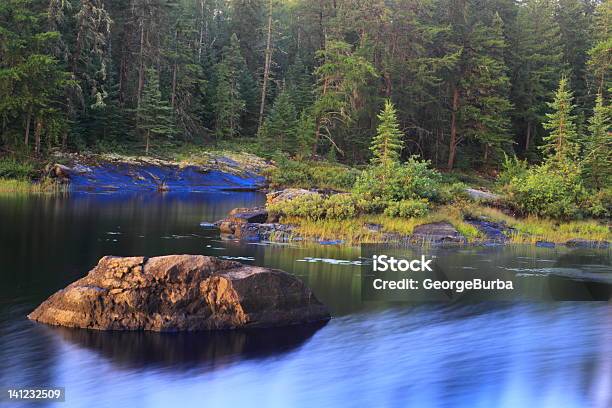 Serene Lake Stock Photo - Download Image Now - Voyageurs National Park, Beauty In Nature, Blue