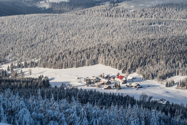 istock Mountain village in winter time 1412325942