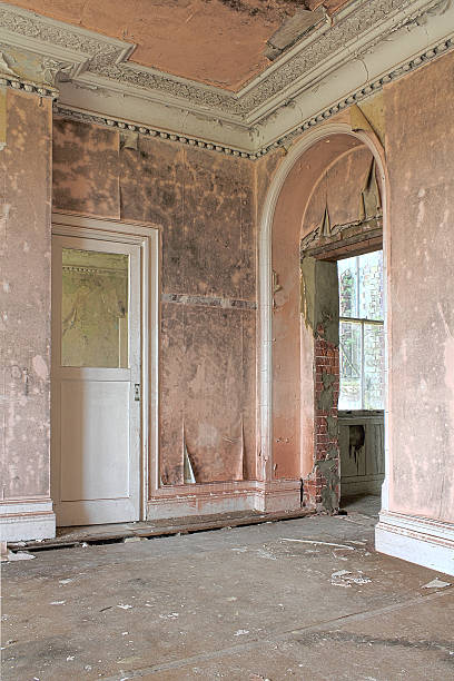 istock decaying architecture of a pink room 141232879