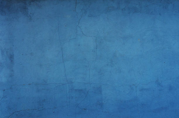 istock Abstract background of blue old shabby cracked plaster. 1412329335