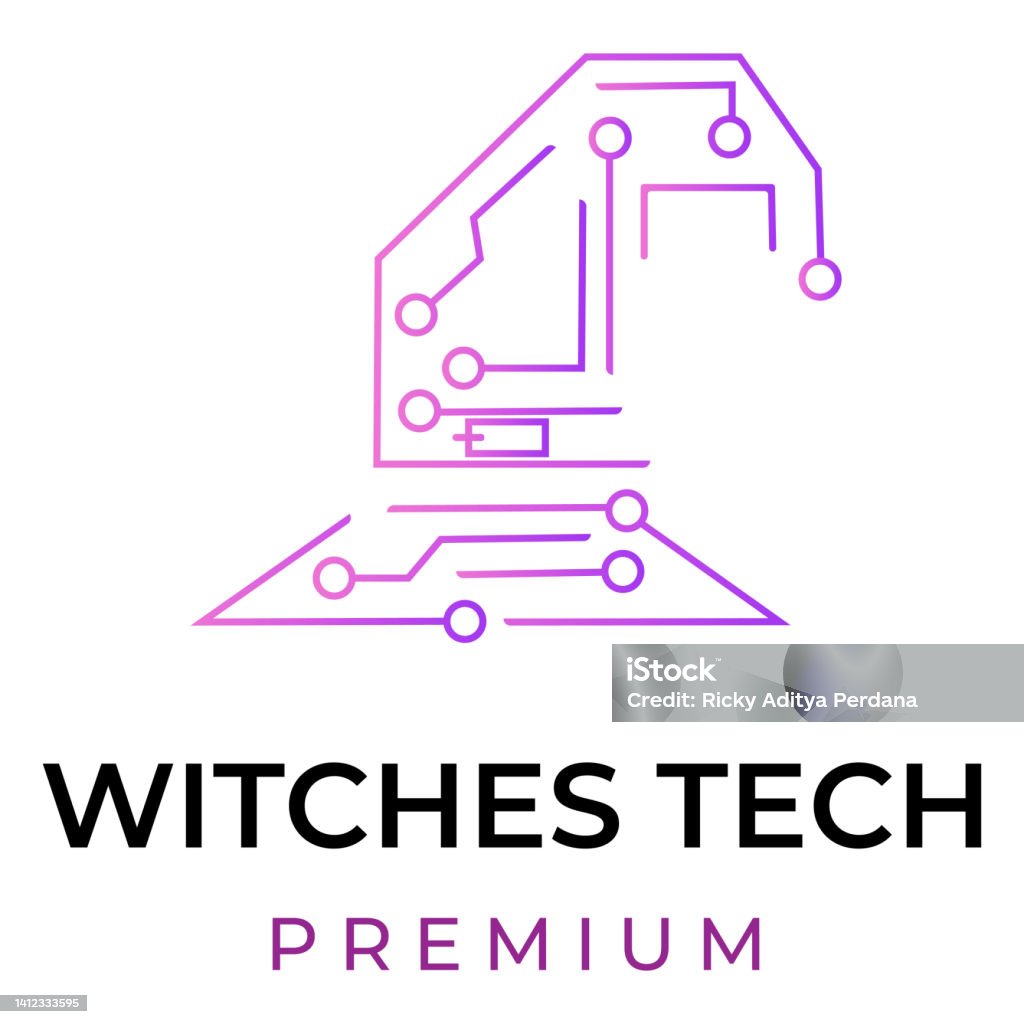 Technology Wizard Cap Wizard Hat Tech Illustration Stock Illustration - Download Image Now ...