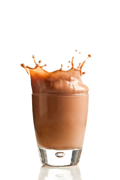 istock Chocolate splashing into glass 141234214
