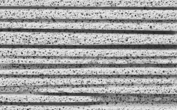 istock Texture and pattern of roughness of white concrete 1412342220