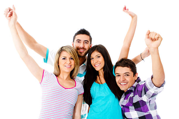 istock Happy group of friends 141234595