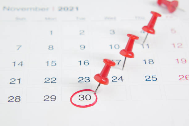 istock deadline concept with push pin on calendar date close up 1412348837