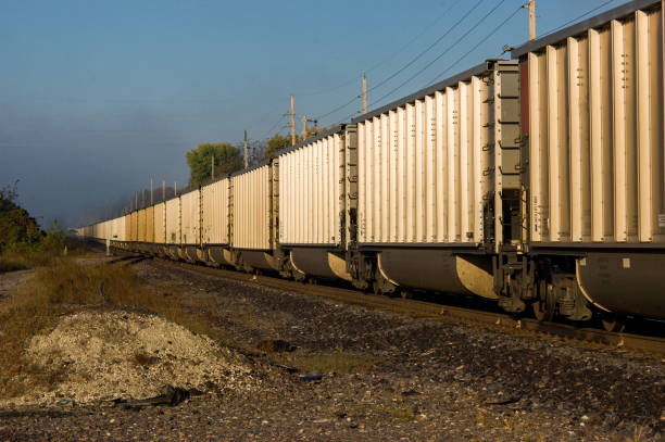 istock Long Coal Train in Late Afternoon 1412351438