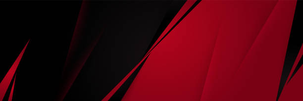 Abstract red and black papercut background with blank space design. Modern futuristic background . Can be use for landing page, book covers, brochures, flyers, magazines, any brandings, banners, headers, presentations, and wallpaper backgrounds Abstract red and black papercut background with blank space design. Modern futuristic background . Can be use for landing page, book covers, brochures, flyers, magazines, any brandings, banners, headers, presentations, and wallpaper backgrounds black background shape white paper stock illustrations