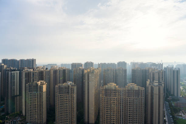 istock Modern city at dusk 1412363666