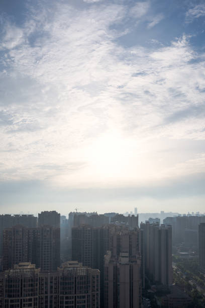 istock Modern city at dusk 1412363670
