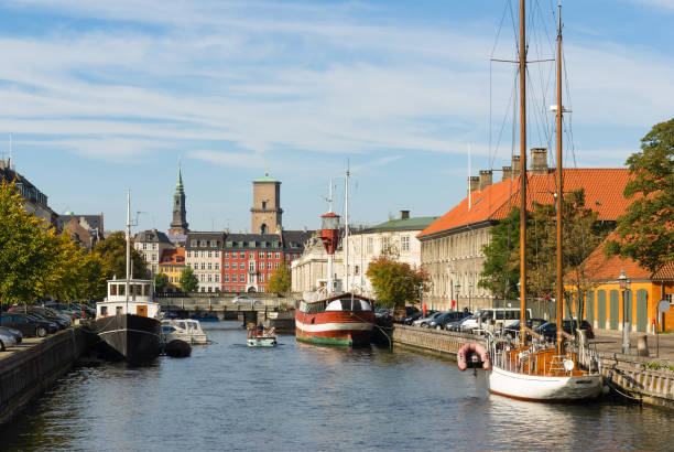istock Small boats on water, Copenhagen, Denmark 1412376026