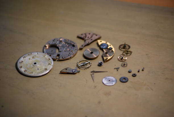 Pieces of a wristwatch
