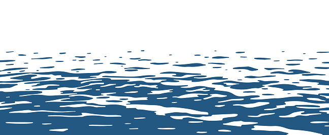 One-color vector background with the texture of ocean surface.