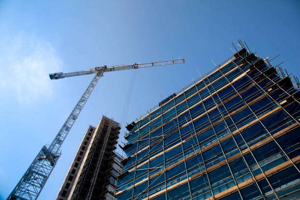 istock Skyscraper under construction, London, England, United Kingdom, Europe 1412384940