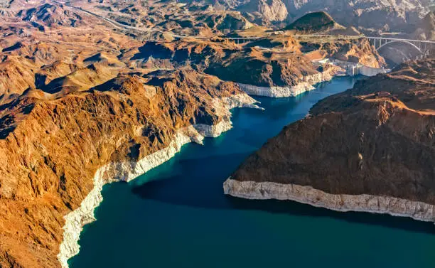 Photo of Hoover Dam on Colorado River