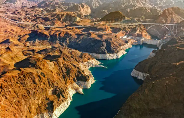 Photo of Hoover Dam on Colorado River