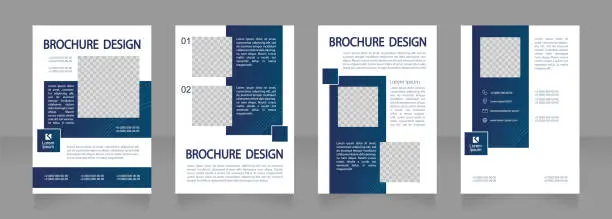 Vector illustration of Broken domestic appliance repair service blank brochure design