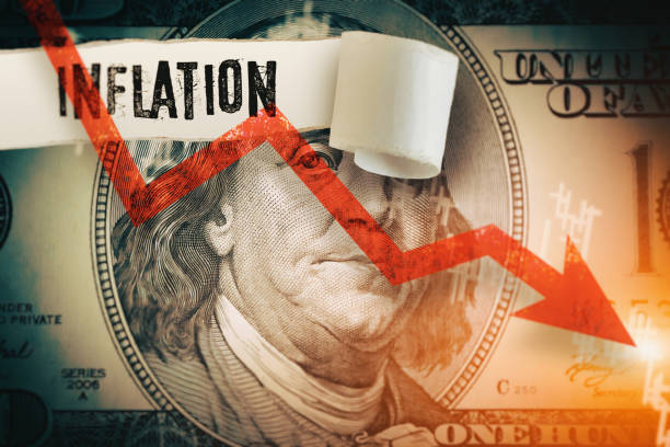 Cтоковое фото Экономика США, инфляция, кризис и концепция рецессии.