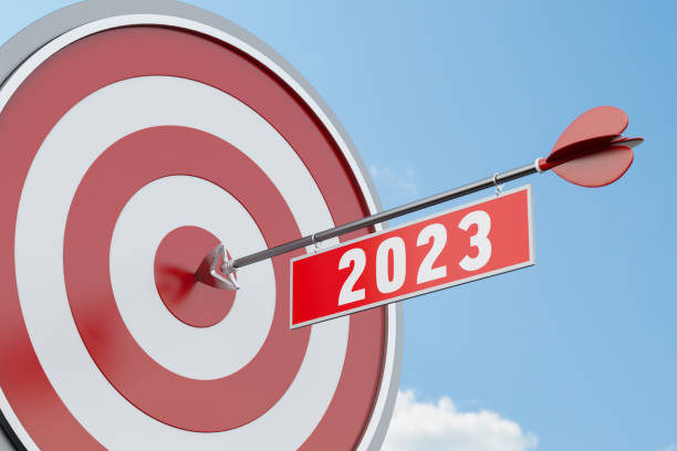 istock Success Concept 2023 Arrow Hits Bull's Eye Target 1412400218