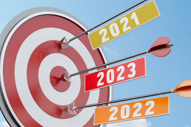 istock Success Concept 2023 Arrow Hits Bull's Eye Target 1412400238