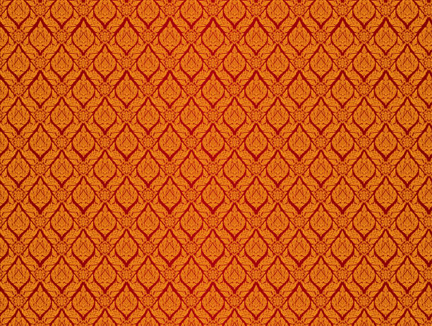 istock Thai art and asian style luxury banner gold background pattern decoration for printing flyers poster web banner brochure and card concept vector illustration 1412405499
