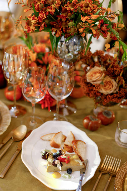 istock Dish on a round plate on the wedding table 1412408212